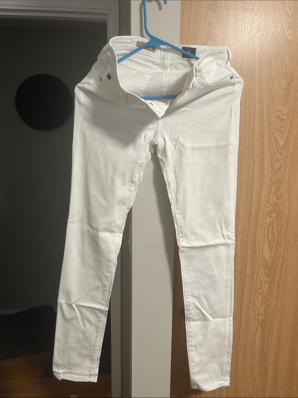 Ag Adriano Goldschmied White Ankle Cropped Jeans